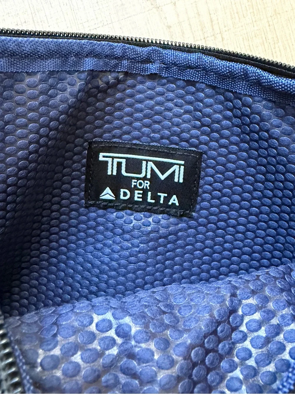Tumi Black and Gray Toiletry Travel Pouch